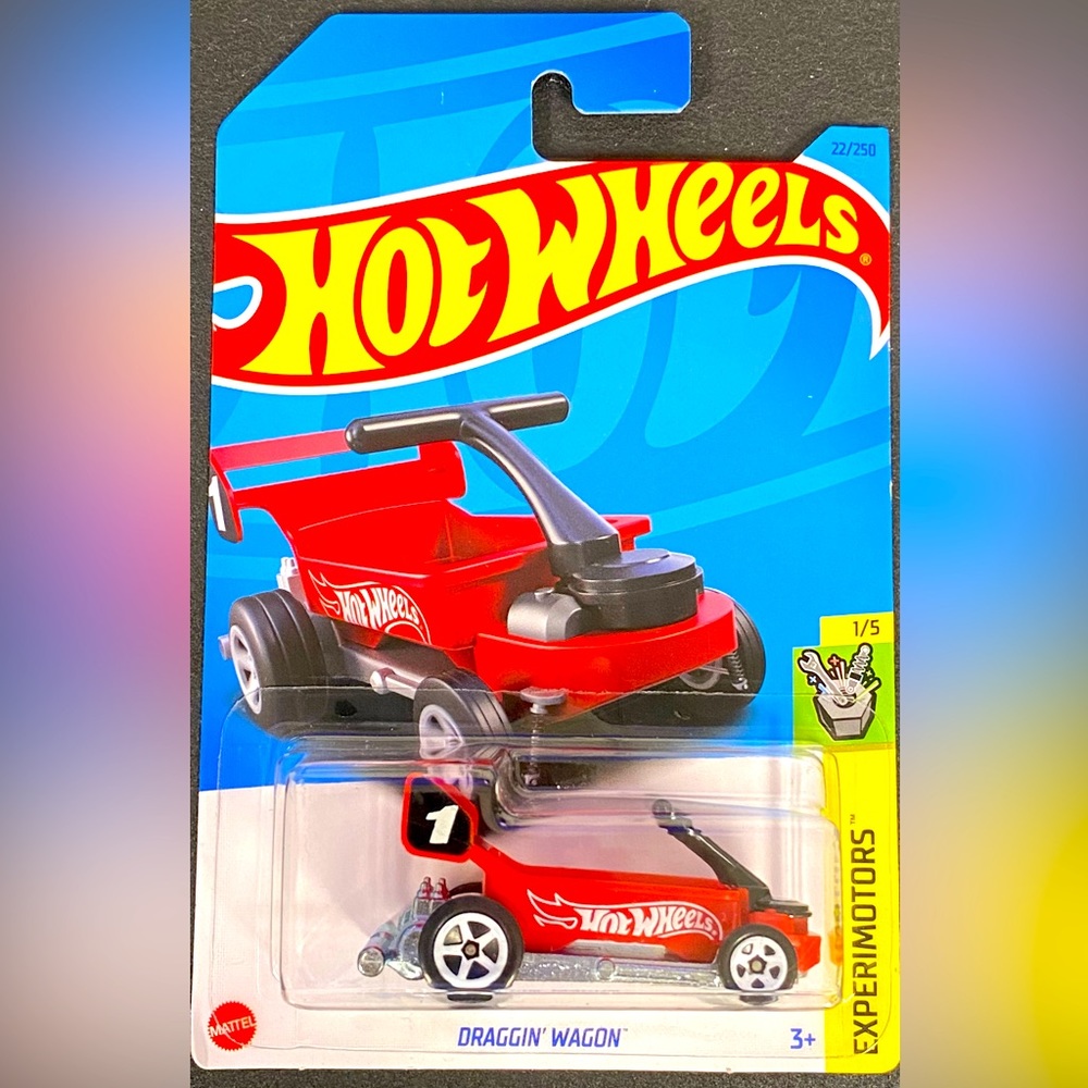 ✅🚗 4/20 🚗 NEW 2023 MATTEL HOT WHEELS 1/5 HW DRAGGIN WAGON EXPERIMOTORS #22/250